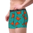 thumbnail image 2 of Pofeuu Colorful Crab Print Men’s Boxer Briefs, Moisture-Wicking Underwear, Regular,Trunk-Small, 2 of 5