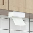 thumbnail image 2 of Under Cabinet Paper Towel Holder, No-Drill Metal Paper Dispenser Rack for Kitchen, Bathroom, Over Door Towel Storage, Space-Saving and Easy Installation, 2 of 4