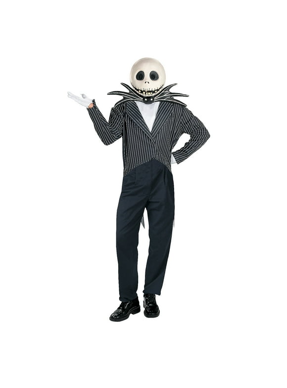 Disguise Mens Jack Skellington Deluxe Costume - Size Large/X Large