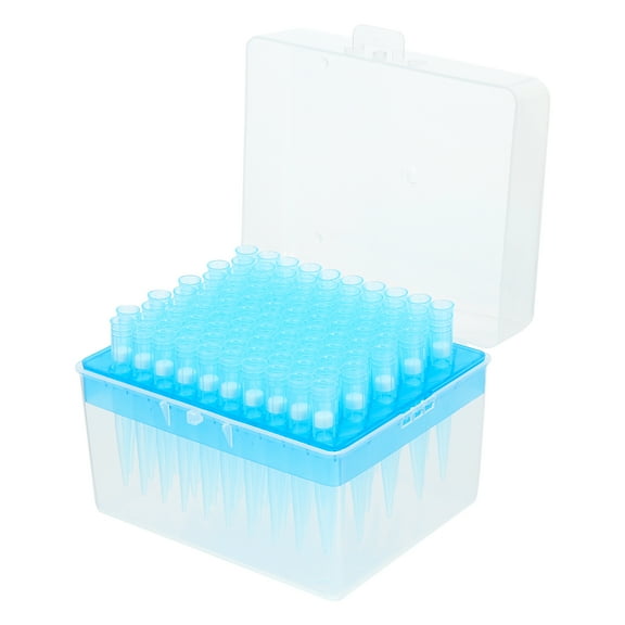 Hemoton 100Pcs Disposable Filter Pipette Tips Plastic Lengthened Pipette Tips (1ML)
