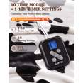 thumbnail image 2 of GARVEE Heated Electric Blanket Full Size,72"x84" Cow Print Fast Heating Blankets with LCD Controller,10 Heat Settings&1-12H Time Settings Auto Off,Black Brown, 2 of 9