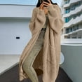 thumbnail image 5 of Breezora Trendy Lightweight Long Sleeve Open Front Cardigan for Women Soft Thin Casual Breathable Cover Up Duster XXL Size Beige, 5 of 5