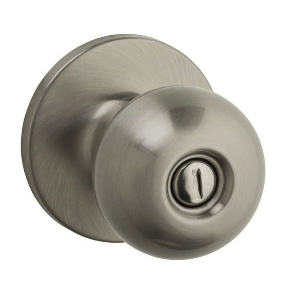 Weiser Safelock Regina Bed/Bath Door Knob in Satin Nickel