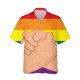thumbnail image 3 of Camisetas con estampado 3D de arcoíris LGBT para hombres y mujeres, camisetas de manga corta con personalidad, camisetas casuales de verano con botones para hombres, 3 of 5