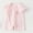 Pink, variant on Fesfesfes Baby Toddler Kids Short Sleeve Cotton Romper Jumpsuit with Collar, Cute Solid Color Button Down Onesie Outfit for Daily Summer Play Wear Kids 0-18 Months Old.