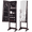 02:Black, variant on Skyhill Jewelry Armoire, Freestanding Full-Length Mirror Jewelry Cabinet, Jewelry Armoire Cabinet with Makeup Storage