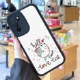 thumbnail image 2 of Manténgase a la moda y protegido: Funda para teléfono plateada colorida y esmerilada de doble capa con ilustración divertida para iPhone 15 Pro Max 14 13 12 Pro 11: ¡su estilo esencial!, 2 of 4