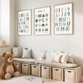 thumbnail image 4 of Set of 3 Kids Playroom Nursery Canvas Wall Hieng Number Table ABC Alphabet Playroom Paintings KindergHiengen Print Hiengwork for Nursery, Baby, Toddler, Boy, Girl Room, Classroom With Frame, 4 of 6
