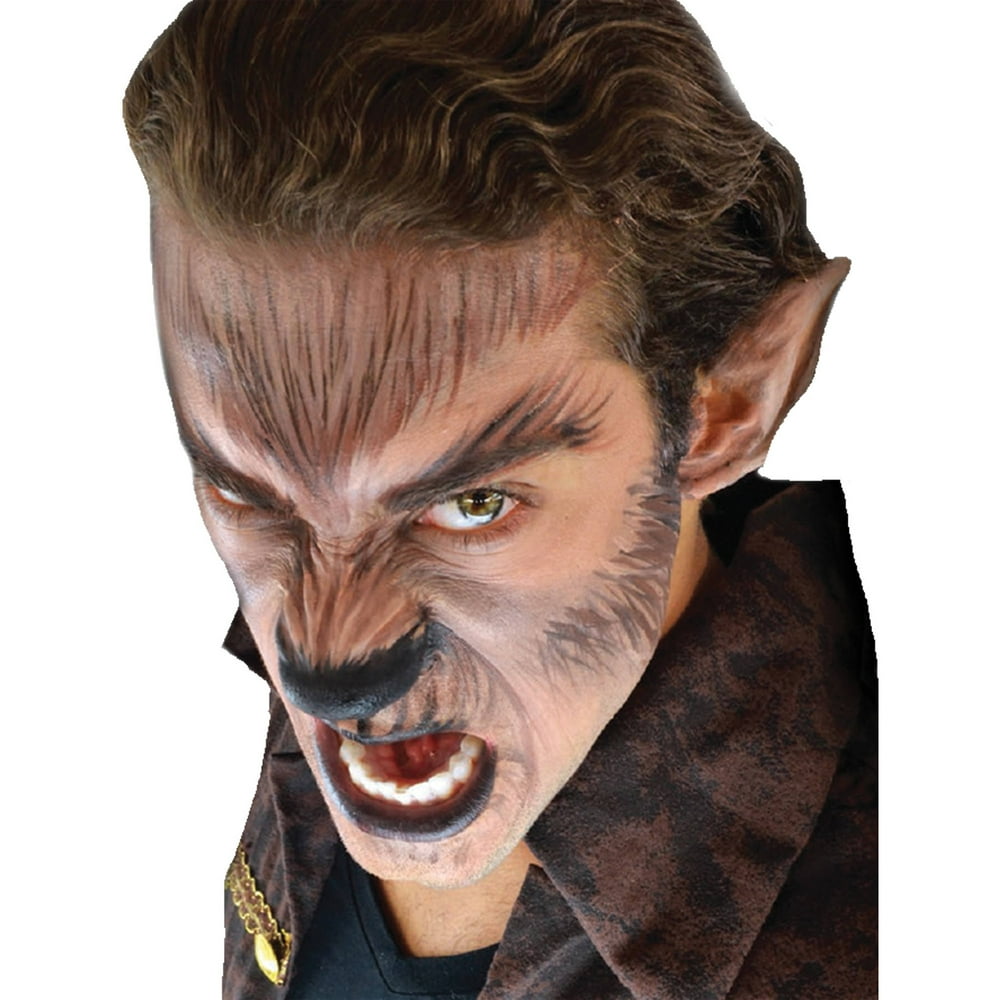 Werewolf FX Makeup Kit Deluxe Adult Halloween Accessory - Walmart.com ...