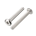 thumbnail image 2 of Uxcell M6x50mm Head Screws Furniture Bolts Fastener Nickel Plated 10 Pack, 2 of 5
