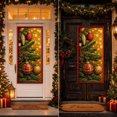 thumbnail image 3 of Miwamany Christmas Decorations Indoor Outdoor, Quilted Christmas Door Curtain with Santa Claus, Holiday Door Banner for Front Door Home Party, 3 of 7