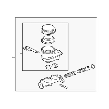 Mitsubishi Master - Genuine OE Mitsubishi Master Cylinder 4625A191