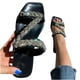 thumbnail image 4 of Sandalias de verano para mujer, sandalias planas sin cordones, zapatos romanos de cristal, sandalias informales con punta abierta, zapatillas Wmkox8yii  ytu8764, 4 of 9