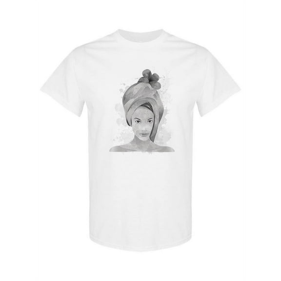 Grey Portrait Of A Woman T-Shirt Women -SPIdeals Designs, Female XX-Large