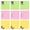 Green pink yellow, variant on ROZYARD 450Sheets Colored Notes Paper Adheive Notes Repositionable Note Paper Memopad