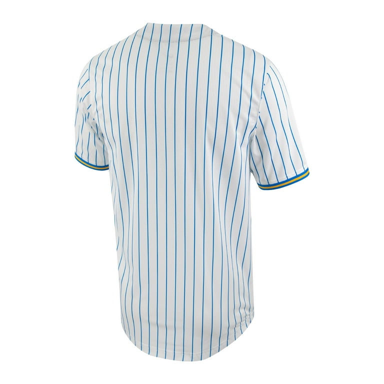 Men's Nike White/Blue UCLA Bruins Pinstripe Replica Full