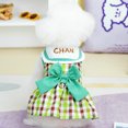 thumbnail image 5 of Vestidos para perros pequeños y medianos, ropa para cachorros y niñas con anilla para correa y bonito lazo, ropa de verano para gatos con anilla en D, arnés para pasear perros y mascotas, 5 of 5