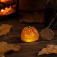 thumbnail image 2 of 4PCS Luminous Mini Resin Pumpkin Figurines, Glow in The Dark Halloween Miniature Pumpkin Figures Statue for Fall Party Dollhouse Potted Plant Micro Landscape Home Outdoor Decoration DIY Crafts, 2 of 7