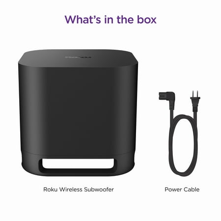 10" Wireless Subwoofer for Streambar, Streambar Pro, and Roku Wireless Speakers - Black