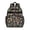Mushroom and Fern, variant on Mushroom and Flower Black Pattern Backpack for School, Cute School Bag with Adjustable Shoulder Straps and Padded Back, 15.25"x11.5"x5.25"