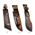 thumbnail image 2 of Handcrafted Leather Cutter Sheath Cutter Holder For Compacts Fixed Blade Outdoor Hand Stitched Water Resistant Design, 2 of 7