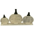 thumbnail image 5 of Northlight Pumpkin Trio Wooden Fall Harvest Decoration - 15.75", 5 of 6