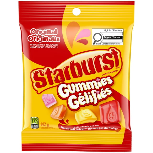 STARBURST, Bonbons Gélifiés Originaux, 142g