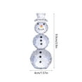 thumbnail image 3 of Bzdzmqm under $5 Crystal Snowman Ornament, Crystal Christmas Snowman Decorations, Glass Material Fine Craftsmanship, Holiday Tabletop Decor, Christmas Party Setup, Beautiful Gift Packaging, 3 of 6
