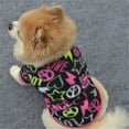 thumbnail image 3 of YUEHAO Pet Supplies Pet Puppy Spring Warm Sweatshirt Small Dog Cat Pet Clothes Vest T Shirt Black, 3 of 4