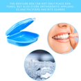 thumbnail image 4 of 2 Pieces Pink and Blue Retainer Boxes Mouth G rd Retainer Case Retainer Denture Box and 2 Pieces Denture Toothbrushes for Oral Care, Mouth G rd and Denture Storage, 4 of 7