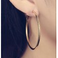 thumbnail image 4 of Pendientes circulares con clip para mujer, 3 pares (dorados, plateados y dorados rosas), 4 of 5