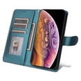 thumbnail image 4 of JTCASES Compatible with iPhone X/iPhone Xs 5.8 inch Case Wallet Flip Folio Case [Kickstand] with RFID Blocking Card Holders [Shockproof] and Wrist Strap Phone Cover for Men Women Girls, Darkgreen, 4 of 12