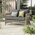 thumbnail image 6 of Kimunuk Outdoor Loveseat Cushion Set, 46" x 26" x 5" Waterproof Patio Furniture Cushions for Couch Bench Swing, Light Grey, 6 of 6