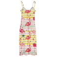 thumbnail image 5 of Flamingo Pattern Design Sleeveless Dress Woman Fashion Long Dresses Women's Summer Suit Dress 2025, 5 of 7
