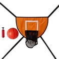 thumbnail image 3 of LOVIVER Mini Panier de Basketball pour Trampoline avec Enceinte Extérieur Imperméable Orange avec un Ballon, 3 of 8