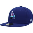 thumbnail image 3 of Men's New Era Royal Los Angeles Dodgers 1988 World Series Polar Lights 59FIFTY Fitted Hat, 3 of 6