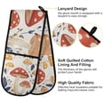 thumbnail image 2 of Yayeee Double Oven Mitt Kitchen Heat Resistant Baking 35" x7" Quilted Glove, White Mushroom, 2 of 6