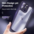 thumbnail image 4 of 5 in 1 Designed for iPhone 14 Case Clear, [Not Yellowing] with 2X Screen Protectors + 2X Camera Lens Protectors, [Military Grade Drop Protection] Shockproof Slim Phone Case for 14, 4 of 7
