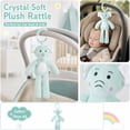 thumbnail image 6 of Kiddiway Baby Ultra-Soft Plush Wind Chime Car Toy - Cute Plushies & Plush Figurine, Baby Car Toys & Stroller Toys, Tactile Sensory Mobile, Soft Chime, Attaches to Car/Stroller/Crib,Blue, 6 of 6