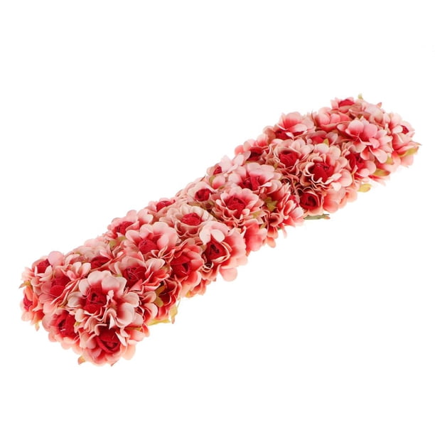 Flores De Ciruelo Flores De Artificial Para Nupcial Ramillete De cabellero Pinza De cabellero Decoración De Bricolaje rojo Colco Flor artificial
