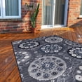 Indoor Outdoor Rug 5x7 Bohemian Medallion Floral Area Rugs for Indoor ...