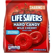 Life Savers Wild Cherry Hard Candy Individually Wrapped, Sharing Size