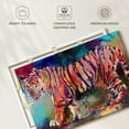 thumbnail image 6 of Elephant Stock Royal Bengal Tiger Wall Art - Horizontal Canvas Wall Art - Living Room Wall Decor - Animal Canvas - Orange And Purple Decor By Richard Wallich - 51" x 34", 6 of 8