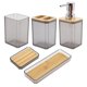 thumbnail image 1 of Conjuntos de dispensadores de jabón duraderos únicos para baño y lavandería en gris, 1 of 6