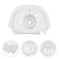 HEANUJJ White Plastic Mop Bucket with Basket, Design, Fast Water Drainage for Efficient Home Cleaning