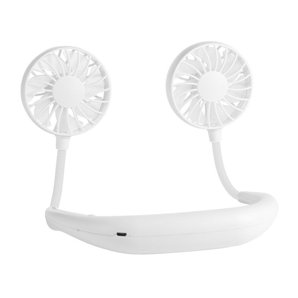 Ventilador portátil YONGSHENG mini Ventilador USB recargable de cuello doble cabezal 3 velocidades