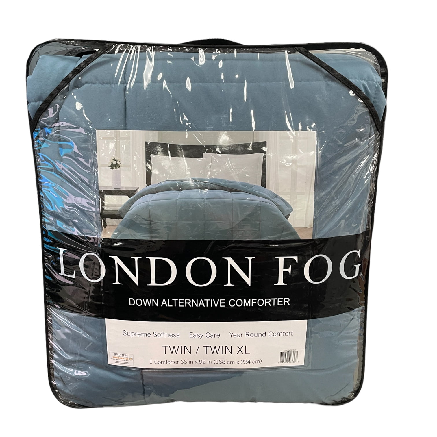 London Fog Supreme Down Alternative Comforter, Twin/Twin XL, Blue