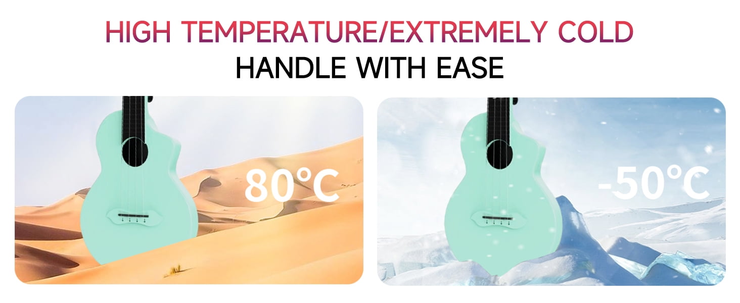 Donner Concert Ukulele Kit for Beginner Kid 23 Inch Ukelele with Bag, Blue