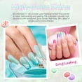 thumbnail image 3 of AZUREBEAUTY Dip Powder Nail Kit, 4 Vibrant Pastel Green Pink Purple Colors, Base/Top Coat Activator, DIY Manicure, 3 of 6