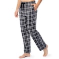 thumbnail image 5 of Pantalón para dormir IZOD de franela tejida para hombre, color gris, a cuadros, talla L, 5 of 5
